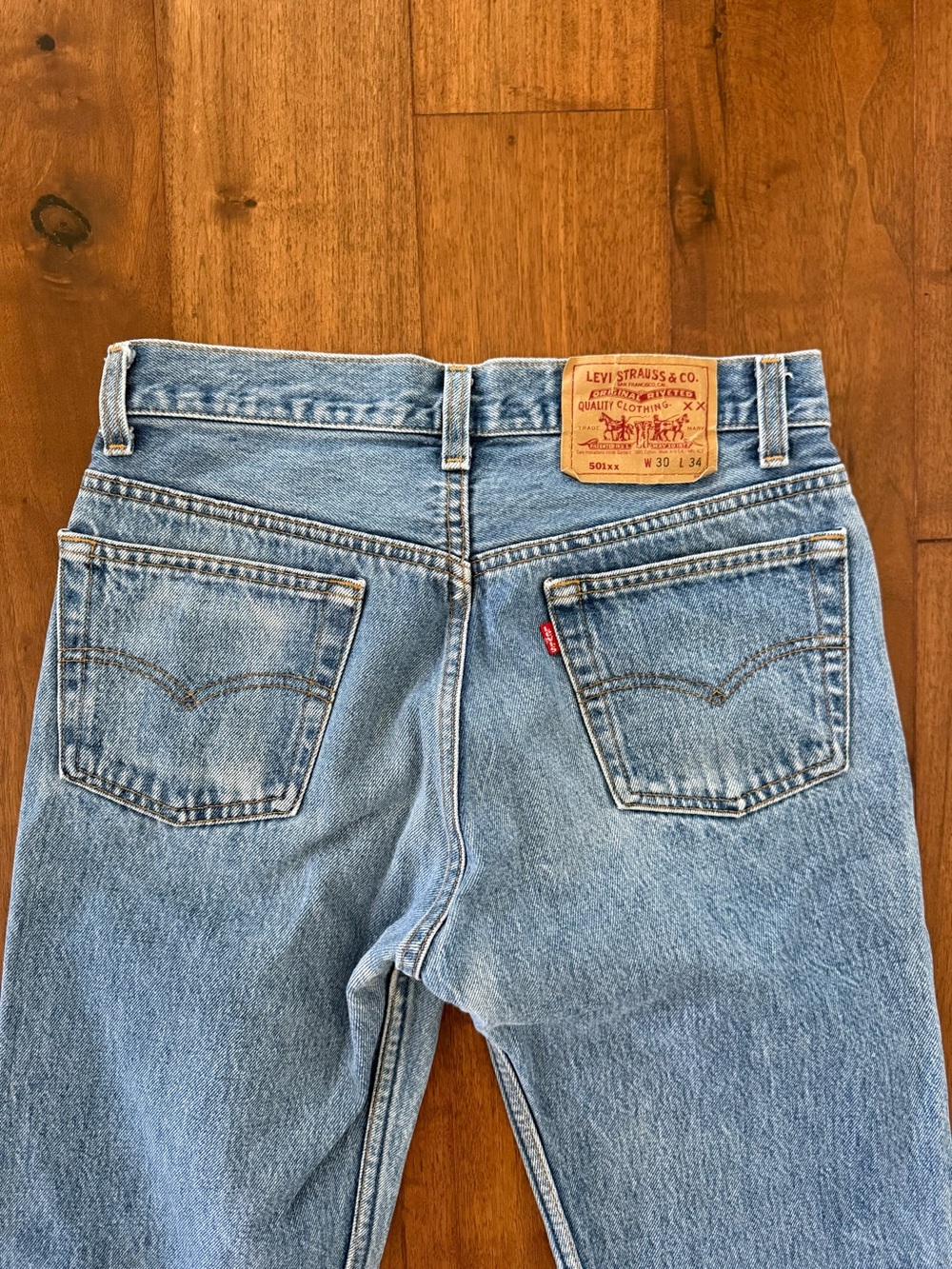 Vintage 90s Levi’s 501xx Made in USA Jeans Medium Wash 28x29.5